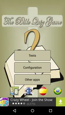 The bible quiz game android App screenshot 0