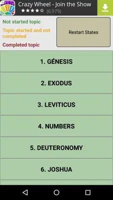 The bible quiz game android App screenshot 3