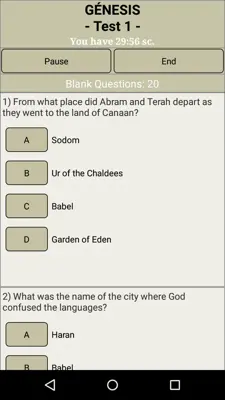 The bible quiz game android App screenshot 6